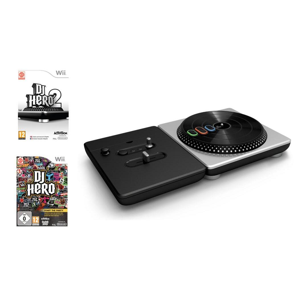 DJ Hero Draaitafel + 2 DJ Games (Wii) €21.99 Sale!