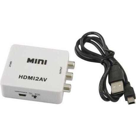 HDMI2AV + Micro USB-kabel