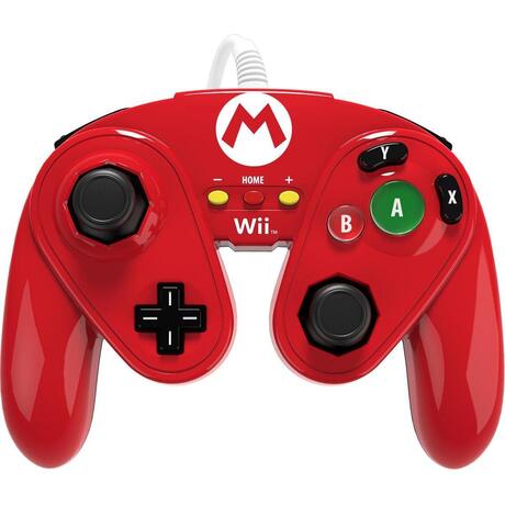 PDP Gaming Super Smash Bros Controller - Mario Rood - Wii U + Wii