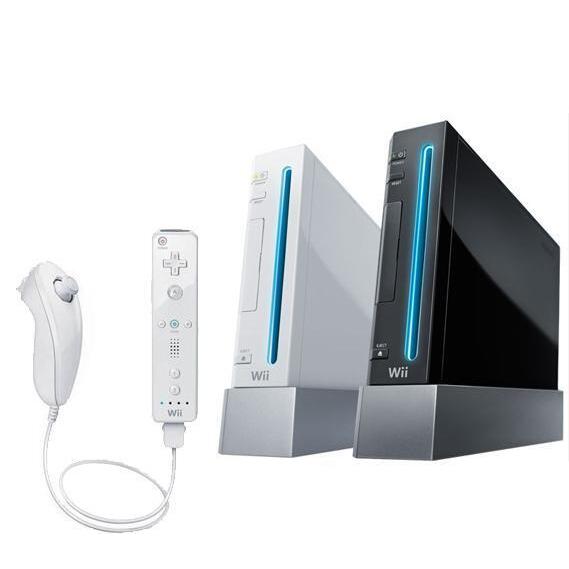 bureau Tussen wijn Wii Bundel: Eerste Model + Nintendo Controller + Nintendo Nunchuk (Wii)  kopen - €63